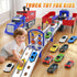3 4 5 6 6 SpringFlower Carrier Truck Race Track Toys, Boy Toys for Years Old Boys with Lights Sounds, Transporter Race