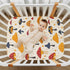 KICPOAY 39 27 Fitted Crib Sheets Red Yellow Mushrooms White Stretchy Portable Playard Sheets for Baby Toddler