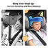 Toddler Car Seat Head Support,Child Adjustable Carseat Neck Support, Head Band Strap Headrest Soft Neck Protection Belt
