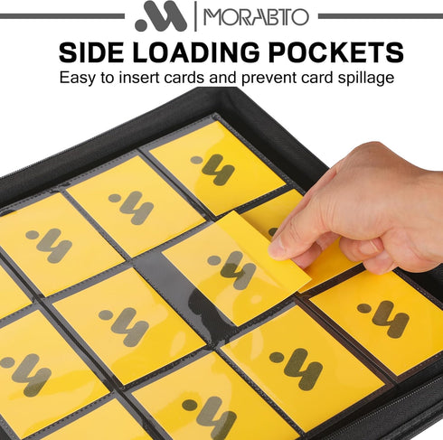 12 1200 50 Album Card Binder Pocket,Trading Card Binder Holds up to Cards with Sleeves,Zipper Card Holder Compatible