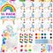 BOIKOKY 12 Pack DIY Mini Canvas Painting Party Favor Bags - Includes