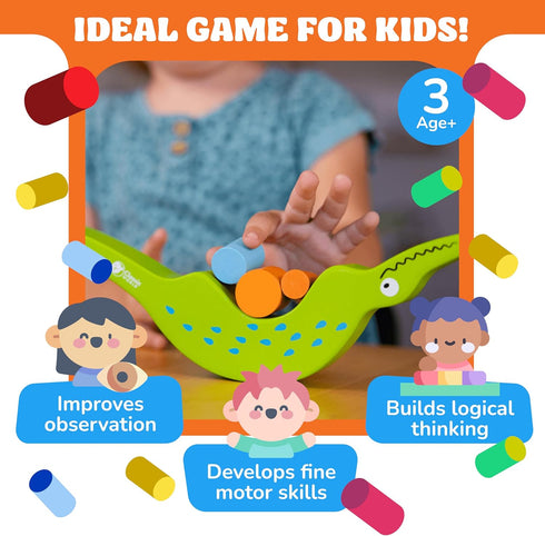 3-5, 3 FoxMind Games Don't Rock The Croc, Toddler Boy Girl Games, Kids Games Multiplayer Year Old Board Games