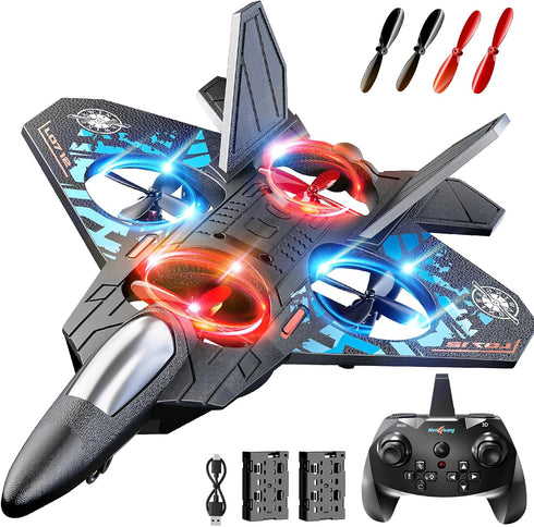 NIPLOOOW Foam Remote Control Airplanes Rc Planes for Kids 4-8, Remote Control Planes