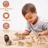 Toymany 6PCS Realistic Lion Figurines - Jungle Animals Family Set with Baby Lions, Educational Toy for Kids