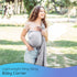 100% Ring Sling Baby Carrier - USA Lab Tested, Natural Cotton Muslin, Breathable & Ergonomic Ring Sling Grey