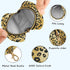 PYBUG Leopard Print Round Pacifier Storage Case, Polyester & TPU Lined with Hook Buckle, Pacifier Container Box