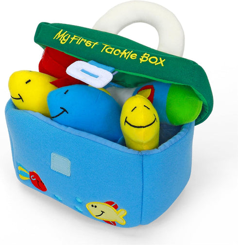 5-Piece Playset 8 Baby GUND Play Soft Collection, My First Tackle Box Plush with Rattle, Squeaker and Crinkle Plush