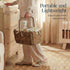 Best Choice Products Baby Diaper Caddy Organizer, Large Portable Handmade Nursery Basket w/Removable Divider & Handles