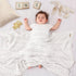 Cozy White Pointelle Baby Blanket - Soft and Breathable