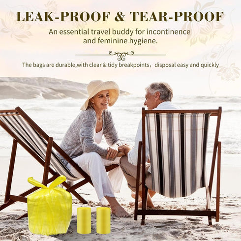 (18 23in), 96 Count, Large Adult Diaper Disposal Bags x Lemon Scented, Waste Disposal for Elderly, Baby Diaper Trash