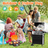 CUTE STONE Cooking Toy BBQ Set, 2-Layer Kids Grill Playset with Play Food and Kitchen Accessories for Toddlers