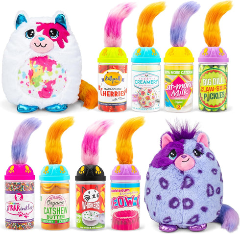 Misfittens Cats, Series 3 Wild Cats, 1 Count Collectible Plush, Stuffed Cat Plushie, Furry Surprise Toy for Kids