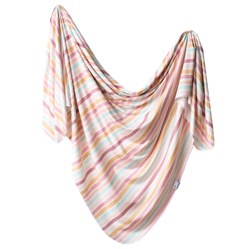Copper Pearl Large Premium Knit Baby Swaddle Receiving Blanket Belle