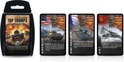 Top Trumps Card Game World of Tanks - Family Games for Kids and Adults, Learning Games for 2+ Players