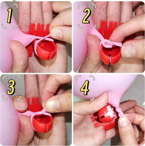 40 PCS Flower-Shaped Balloon Clips and 40PCS “H” Shaped Balloon Connectors for Arch, Column Stand, and Balloon Flowers