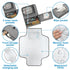 Accmor Waterproof Travel Baby Changing Mat - Grey, Portable Diaper Changing Pad for Newborns