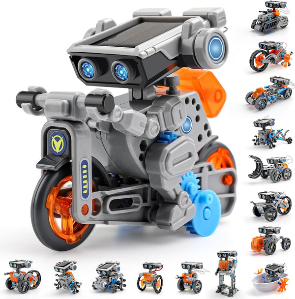 AOHU Solar Robot Building Kit STEM Gift for Boys Aged 8-13, DIY