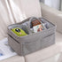 Generic Kids Diaper Organizer, Portable Corduroy Large Storage, Diaper Holder Nursery Organizer Bag, for Wipes Milk