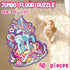 Wings Giant Shimmery Unicorn Floor Puzzle, 50 Pieces Large Jigsaw Puzzle for Kids Ages 4-8, Educational Unicorn Toys