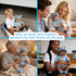 20-22 Inches Set EKOKIZ Reborn Baby Dolls Clothes for Boys and Girls Blue Bear Patterned Fashion Realistic Baby Doll