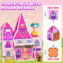 Set 3-5 4-8, Magnetic Tiles Doll House Building Toys with Double Sided Printed Design, Play House Magnetic Blocks