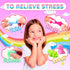 OCTERIC 150 Pack Pack Mochi Squishy Toys Kawaii Squishies Stress Relief Toys Boys Girs Party Favors Bulk Birthday Gifts