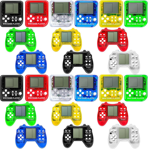 24Pcs Video Game Party Favors for Kids, Arcade Video Game Keychain, Bulk Party Supplies