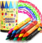 TinyGeeks Jumbo Crayons (16 Colors) Non-Toxic, Washable, Easy-to-Hold Art Supplies for Toddlers