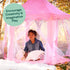 Princess Tent for Kids - 55" X 53" with LED Star Lights, Toddler Playhouse, Princess Castle Toys