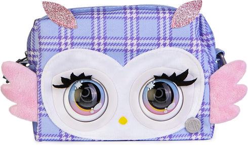 Purse Pets Print Perfect Owl - Interactive Animal Bag with 30+ Sounds, Blinkles, Music, and Play for Ages 5 and Up