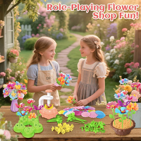 Kufanda 4-6, 4-8 Set Arts and Crafts for Kids Toddler & Creative Fabric Flower Bouquets Toys for Year Old Kids, Ideal