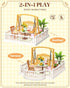 Rolife Super Creator Series Accessroies, DIY Mini Flower Garden Scenery Kit, Miniature Dollhouse Castle Building Kit's
