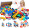 Soft Building Blocks for Toddlers - Baby Stacking Blocks for 1-3 Year Olds, Compatible with Mega Building Blocks, 40 PCS