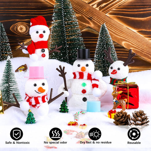Aneco 9 Pack Christmas Snowman DIY Craft Kit: Build Snowman Decorating Kit for Holiday Fun