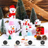 Aneco 9 Pack Christmas Snowman DIY Craft Kit: Build Snowman Decorating Kit for Holiday Fun