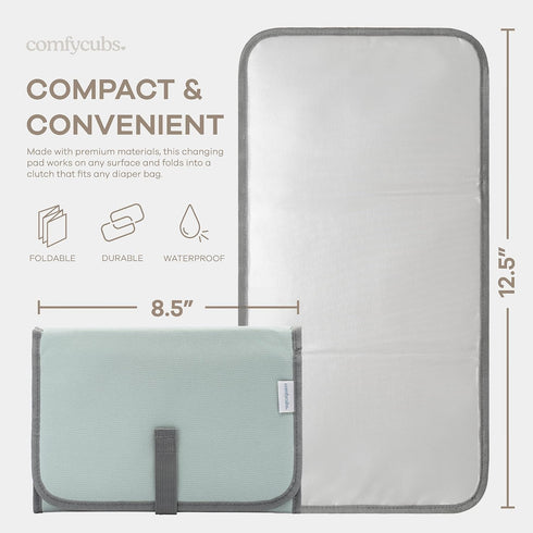 Set Compact Muslin Nursing Cover & Changing Pad by Comfy Cubs
