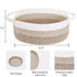ABenkle Small Basket with Handles - Decorative Durable Rope Woven Storage Bin, Easter Baby Gift Basket