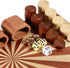 Syrace Backgammon Set 16" 2-Player Handcrafted Wooden - Large Board Game with Oversized Pieces - Classic Strategy Game