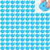 120 Pieces Blue Rubber Sharks - Cute Squeezable Bath Toys for Birthday Shower & Pool Party Favors