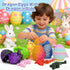Aesinos 3D (32PCS) Printed Dragon Eggs with Dragon Inside,Articulated Crystal Dragon in Egg,Easter Basket Stuffers