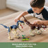 QUENTINAG Sets 910PCS, 6+ Dinosaur Toy Building Build Mighty T.rex & Velociraptor, Dinos World Building Kit for Boys