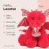 Bearington Lazarus The Love Dragon Valentine's Day Plush, 11 Inch Dragon Stuffy for Kids