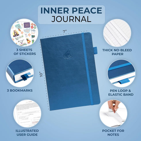 Clever Fox Inner Peace Journal Guided Stress & Anxiety Relief Journal with Prompts Healing & Self-Discovery Notebook