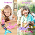 BYCICI Set 4-7 Summer Magical Mermaid Dolls for Girls - Princess Twin Dolls with Color-Changing Purple Dolphin, Outfits