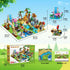 25 Set 8 Pack 6+ (1460PCS) HOGOKIDS Animals Zoo Building with Play Mat - Zoo Scene modules Blocks Toy for Easter