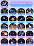 21 Sets of Films + Projector Night Light for Kids, Baby Star Projector for Bedroom, Ceiling, Kids Night Light with 360° Rotation Dimmable for Baby Girls Boys, Birthday, Christmas, Nursery, Room Decor by KISTRA