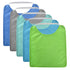 Vicloon Baby Bibs, 5PCS Terry Bib Set, Waterproof Cotton Bibs for Boys, Girls, Adjustable Elastic Strap
