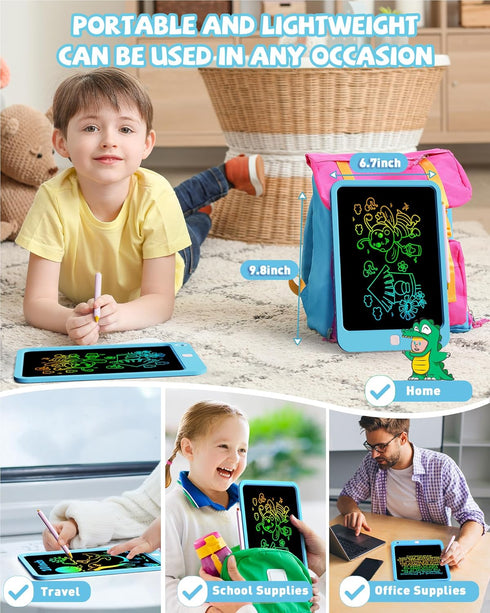KOKODI LCD Writing Tablet for Kids, 10 Inch Colorful Drawing Tablet for Educational Learning Age 3-12