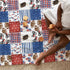 American Flag Eagle Football Plaid Baby Blanket, Independence Day Stars Stripes, Soft Swaddle Blanket for Infants