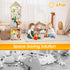 Adjustable,360 Stuffed Animal Storage,Stuff Animal Organizer Display Wood Zoo Animals Toy Holder with Length Swivel